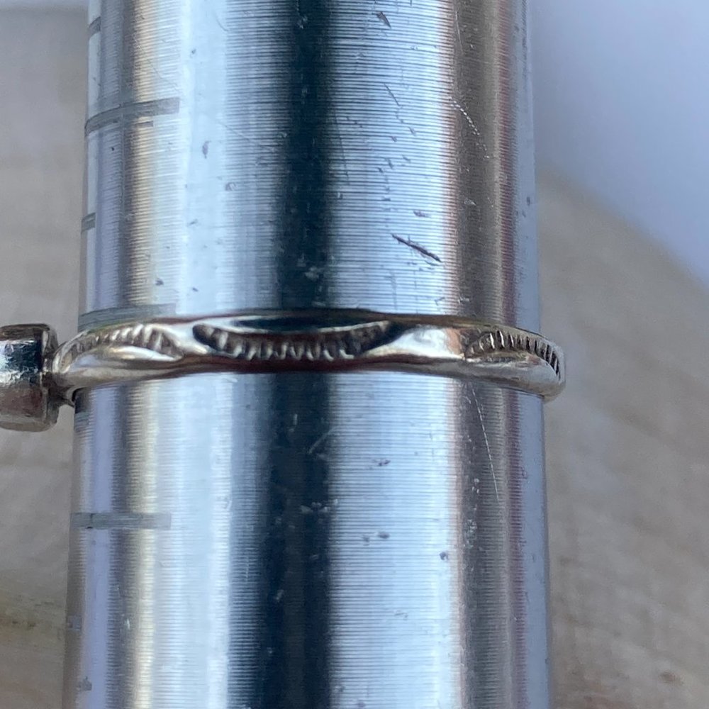 Vintage Stackable Tribal Made Tiny Turquoise Gem … - image 3